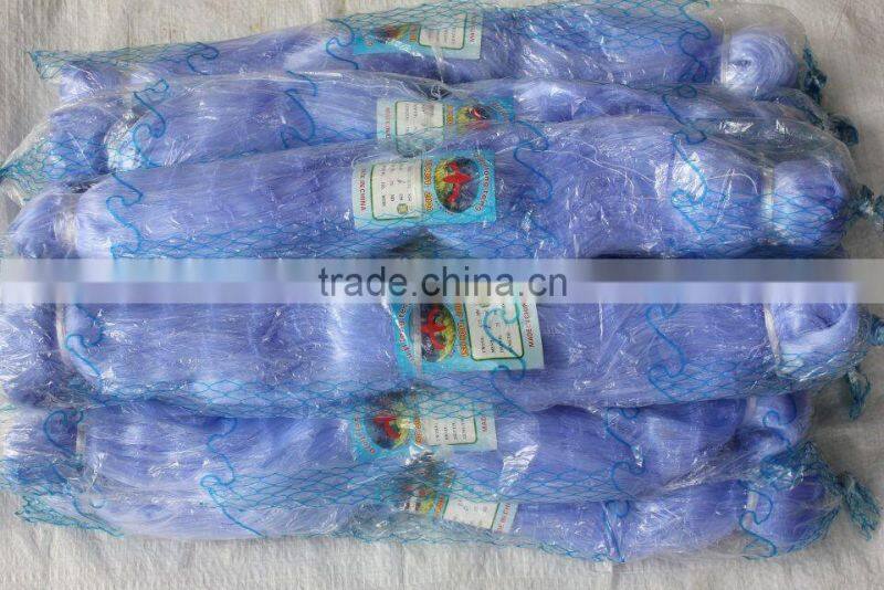 High quality Nylon Monofilament Net with blue color 180meters length with factory hot sales