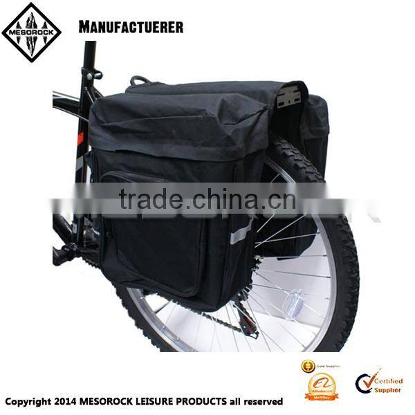 Bicycle Black Twin/Double Rear Pannier Bag