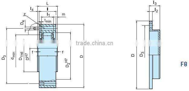 RSCI 80 Sprag Backstop Clutch with sprag type or roller type used for water pump and air blower