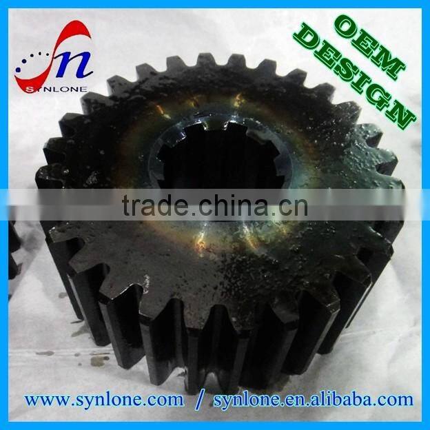 High quality precision-machined spline spur gear with 100% inspection