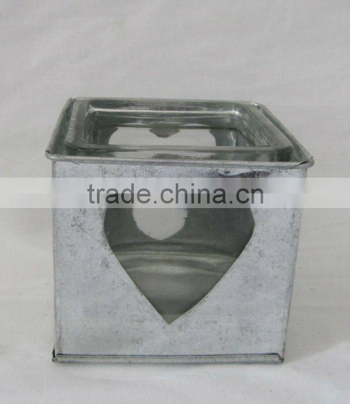 heart pattern wooden storage boxes for glass container