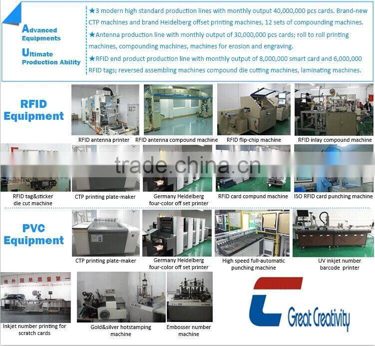 Gold Foil Hot Stamping on Plastic Vip Member Cards