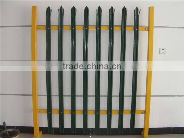 Polyester coated palisade fence (ISO certification )