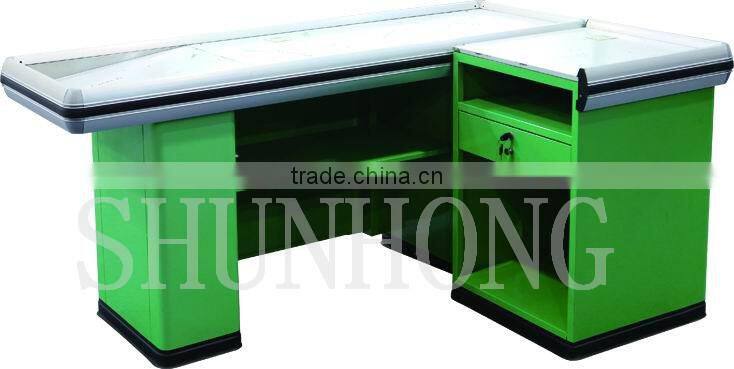 simple design supermarket checkout counters