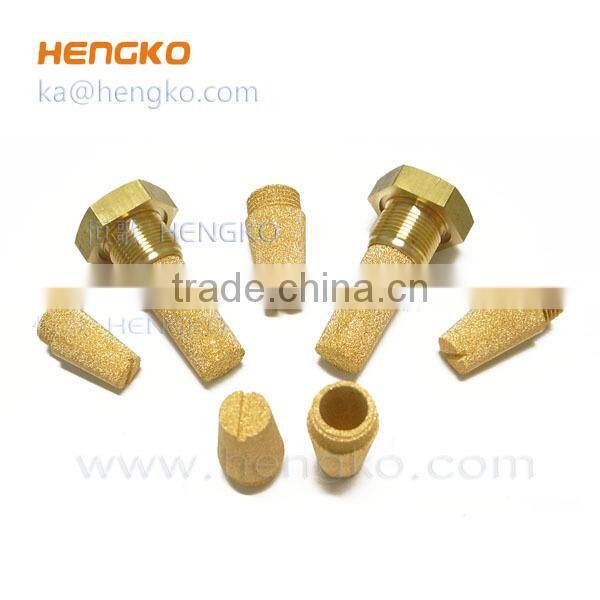 Pneumatic parts sintered bronze silencer for exhaust system
