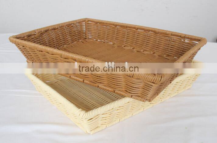 wholesale Washable supermarket plastic storage basket for fruit and vegetable