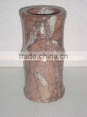 BEAUTIFUL MARINA PINK MARBLE FLOWER VASES