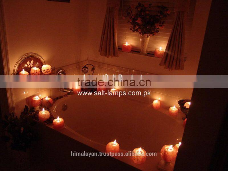 Himalaya Salt T Light/Natural Salt T Light Holder/ Rock Salt Candle Holders