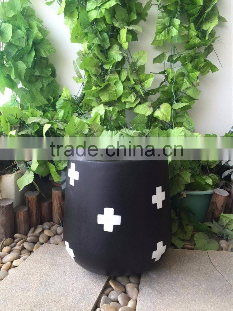 New design hand painted flower pot DIY