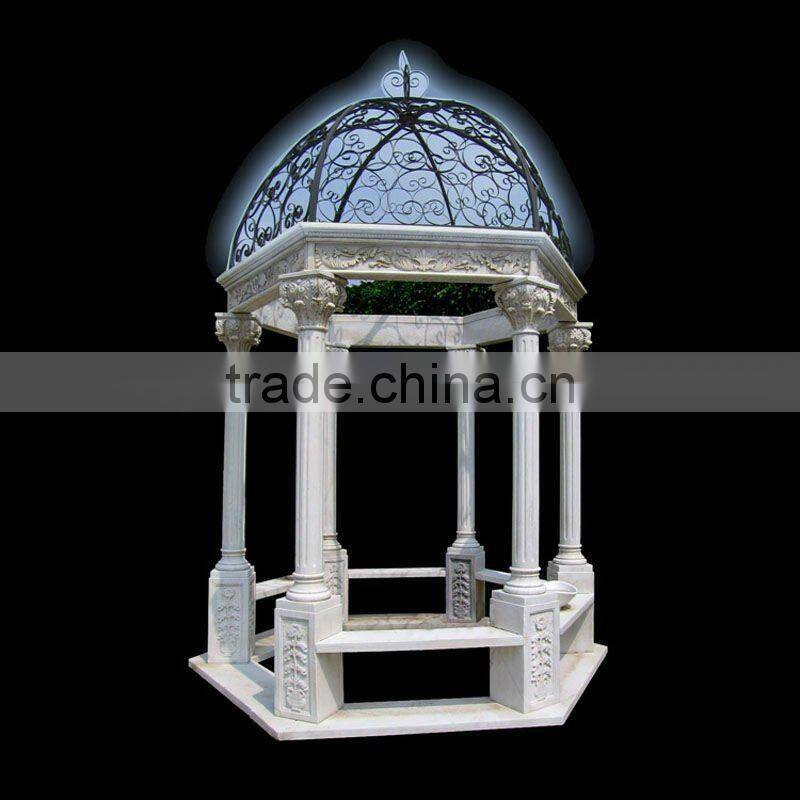Garden Marble Gazebo With 6 Columns