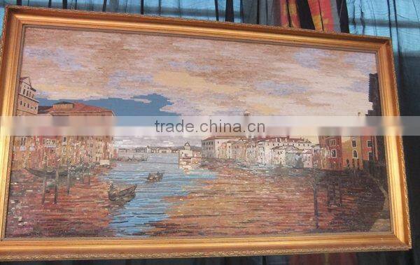 Water jet marble Mosaic Art pattern