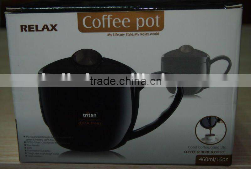 Be free from BPA plastic coffee cup set wholesale