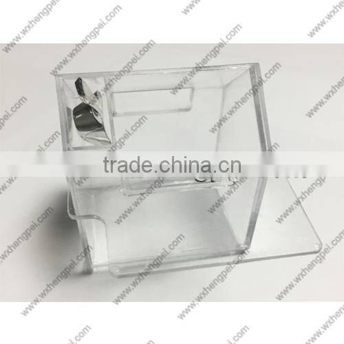 Cleverish portable cute transparent chimney house plastic storage jewelry wedding box kit