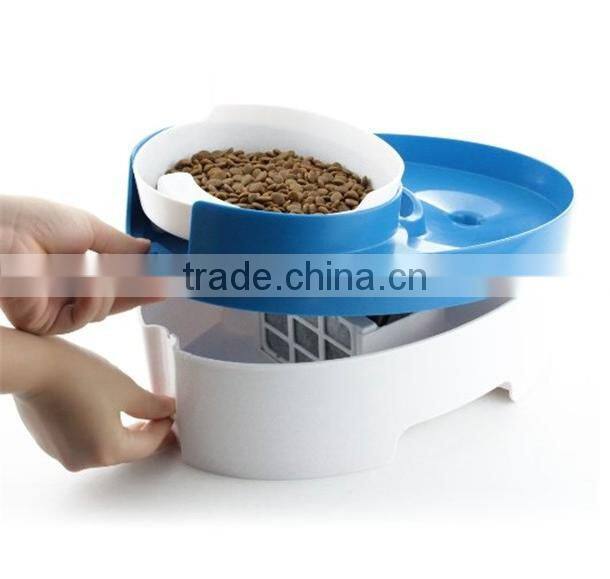 2017 New Hot Automatic Pet Waterer, 3 In 1 Pet Water Fountain Multi-functional LED Light Automatic Pet Bowl Feeder Waterer