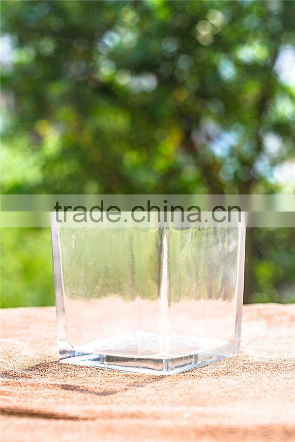 European Style Square Glass Candle Holders