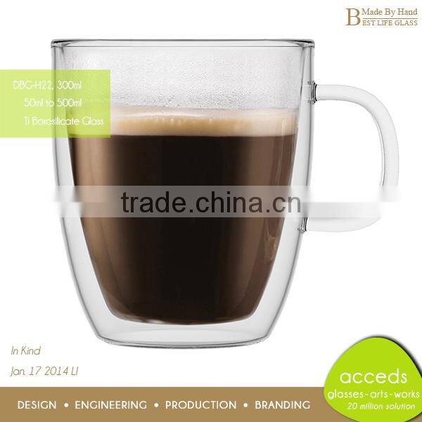 Borosilicate Different Types Double Glass Cup for Hot Drinks