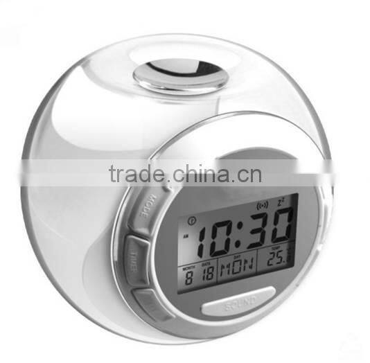 7color changing LCD clock/ Temperature detection clock/music alarm clock