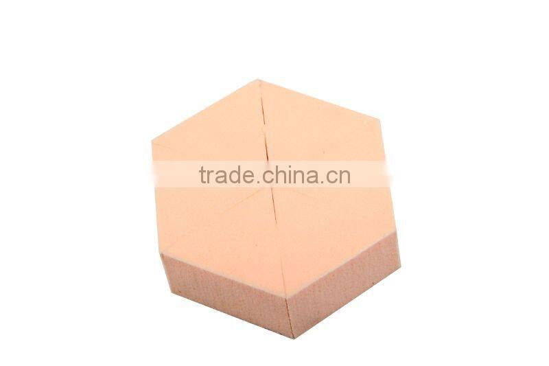Hexagon sponge wedge latex cosmetic sponge