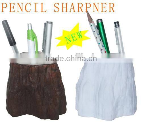 Fashion decorative tree design plastic desk pen holder