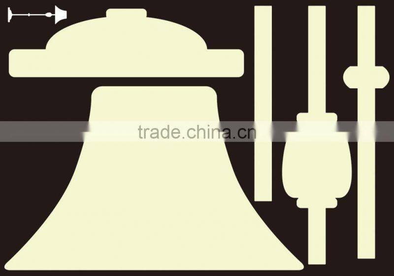 Glow in Dark Table Lamp Design Wall Stickers