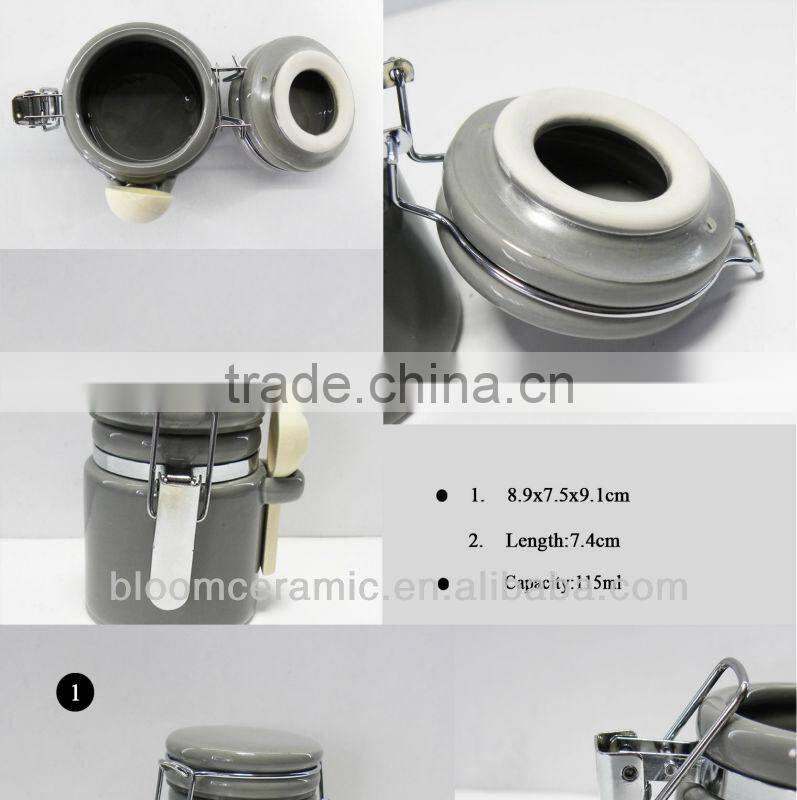 Sealed honey jar porcelain