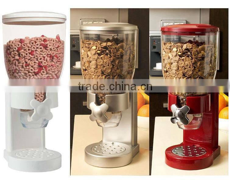 NBRSC Plastic Single Cereal Dispenser Dry Food Candy Storage Container