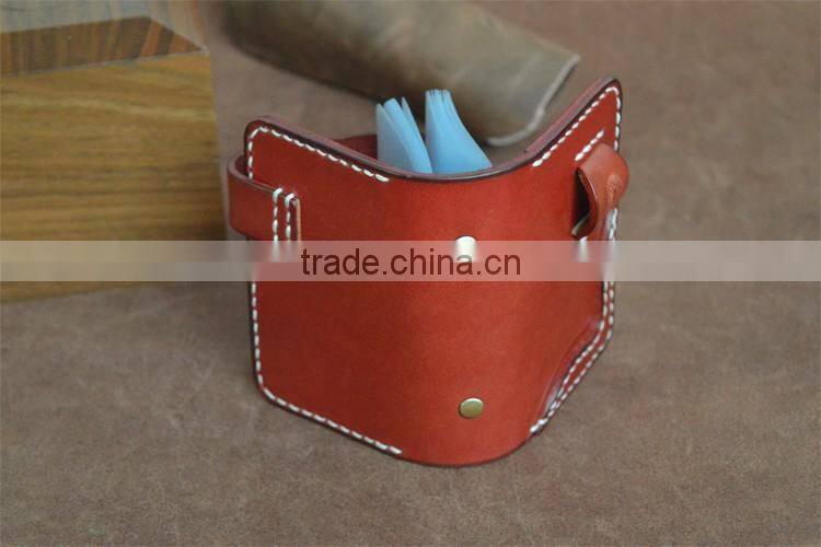 Top genuine leather business card holder business genuine leather cover bulk clear PVC card holder