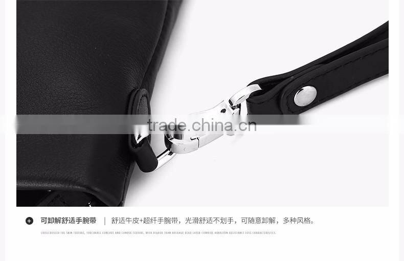 Portable Luxury genuine Cowhide Leather Clutch Small Evening Bag