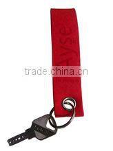 2017 hot new products alibaba website china supplier wholesale custom polyester felt keychain ring made in china