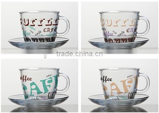 6oz 8oz 10oz 12oz Caffe Latte Espresso Cappuccino glass coffee cup glass mug