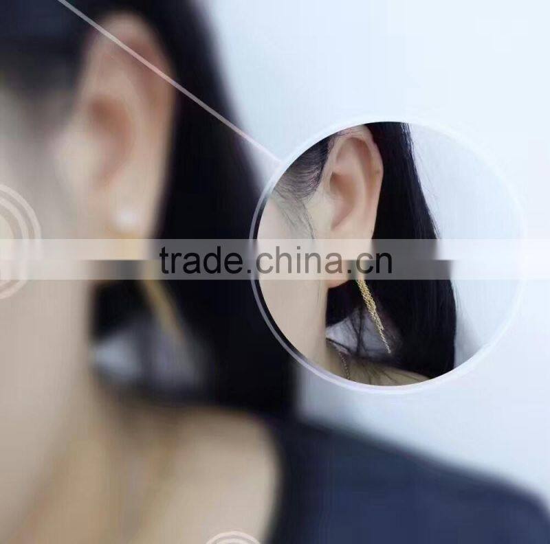 latest 6.5-7mm of white Akoya pearl earrings designs