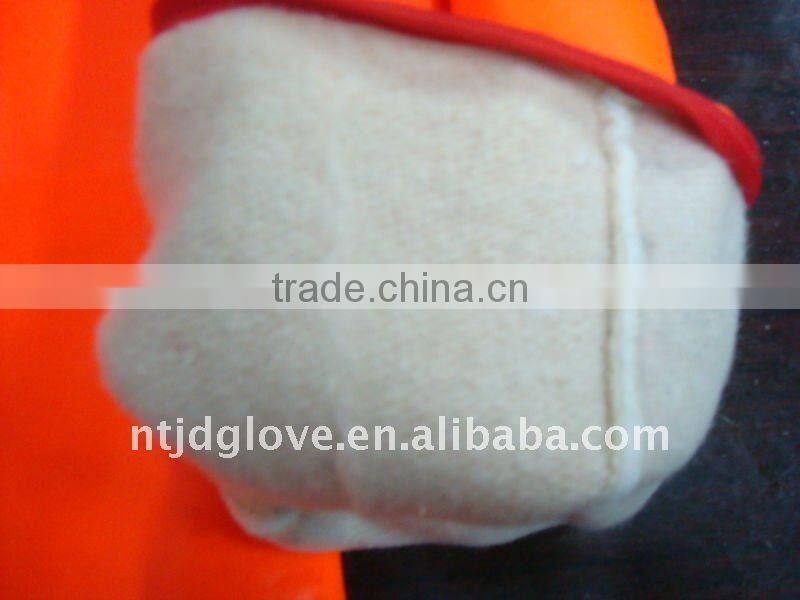Fluorescence PVC Fully coated jersey liner/35CM / Working / Safety gloves
