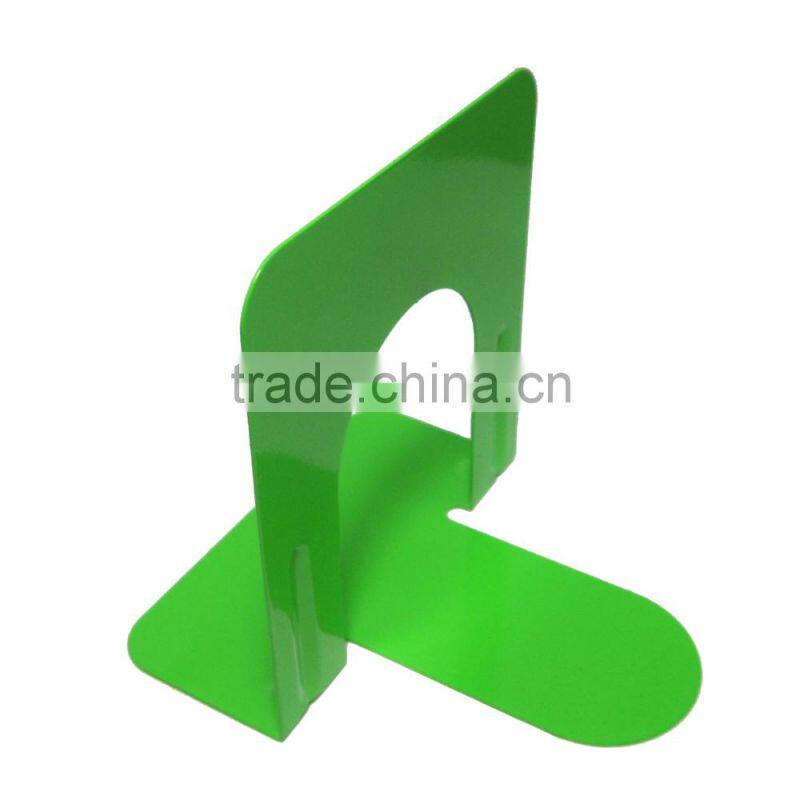 High quality colored simple design 5"metal desktop bookend
