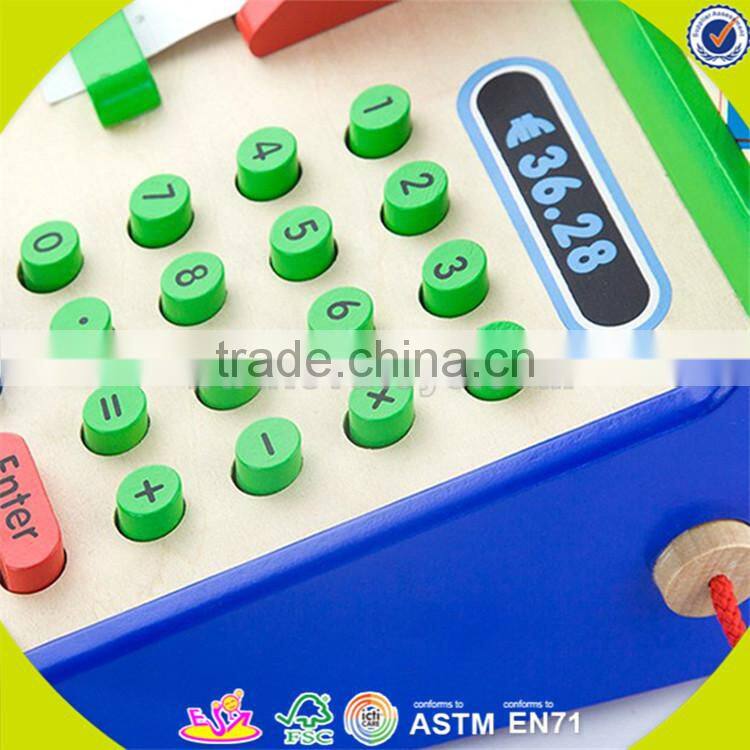 wholesale role play wooden cash register toy funny kids wooden cash register popular children wooden cash register W10A007