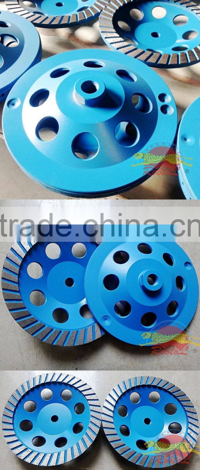 150 mm turbo row diamond grinding disc cup wheel for concrete floor 6" cutting tools for stone abrasive polishing grinder