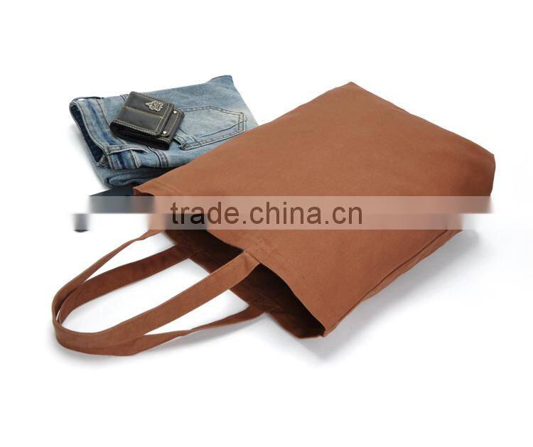 OEM Customized LOGO Fashion Solid 12OZ Canvas Tote Shopping Bag,Custom Size And Color FH069