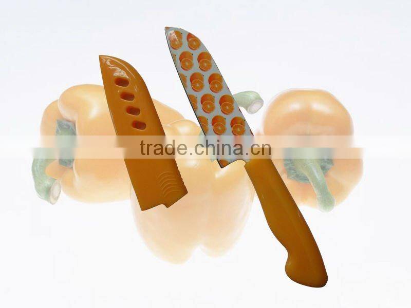 kitchen knife set,non-stick fruit knife with sheath