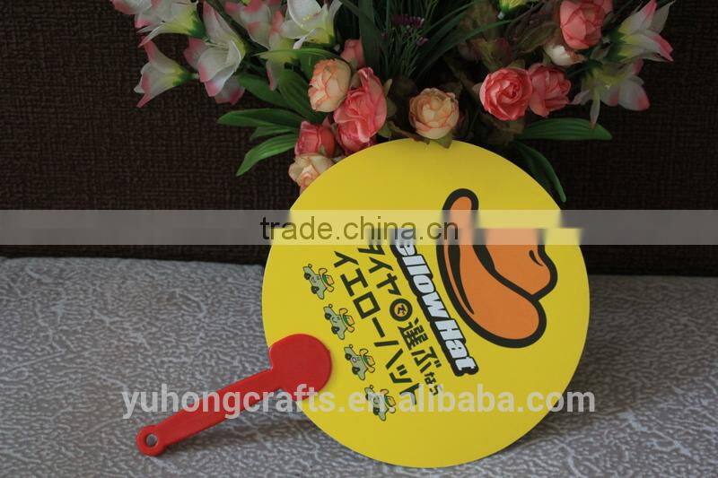 Customized pp hand fan for advertising