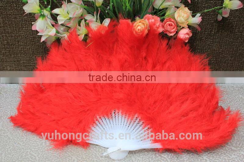 Feather fans for wedding gifts