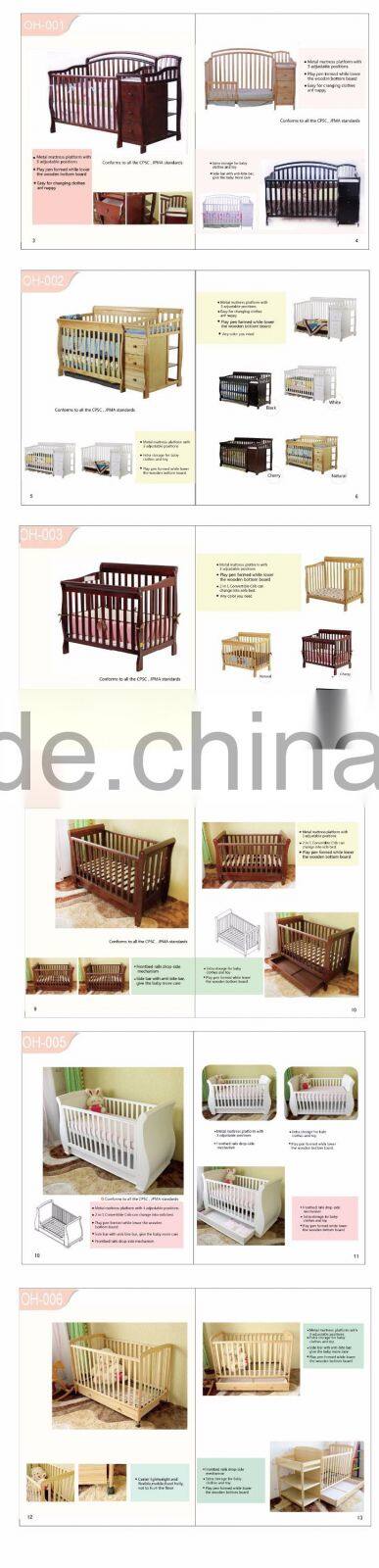 solid beech wood round cot wholesale baby cribs full size bed