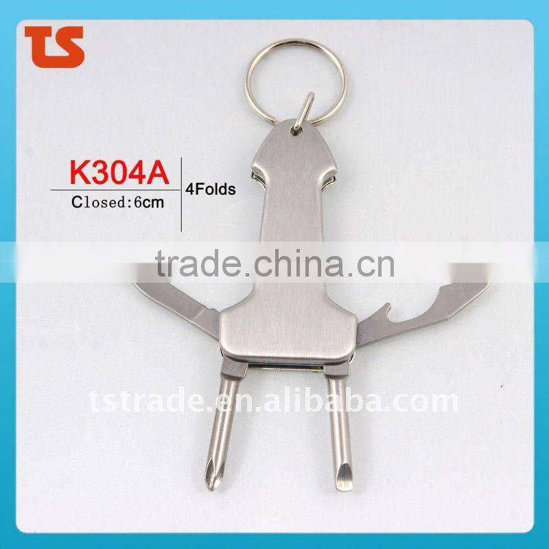2014 Stock Mini Stainless Steel Multi Function Pocket Keychain Kinfe Tools K7003B