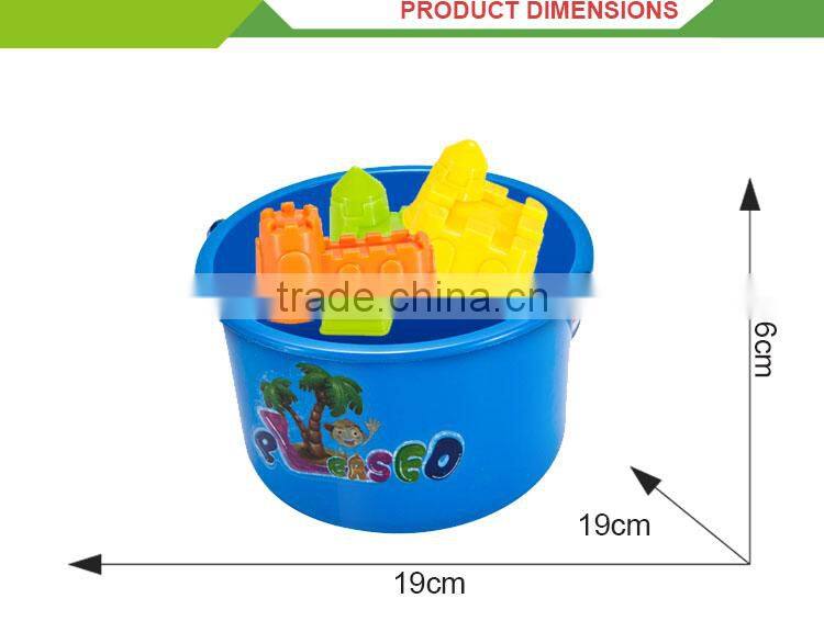 High quality sand beach truck toy cheap plastic bucket