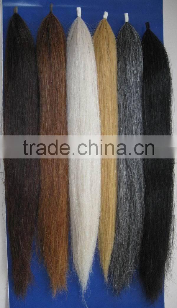 White Brown Black Color Horse Hair for brush tail extensions