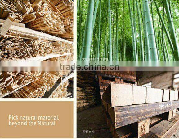 China Outdoor Deck Floor Covering Carbonized Color Strand Woven Bamboo Decking Tile Unit-KE-OS0825