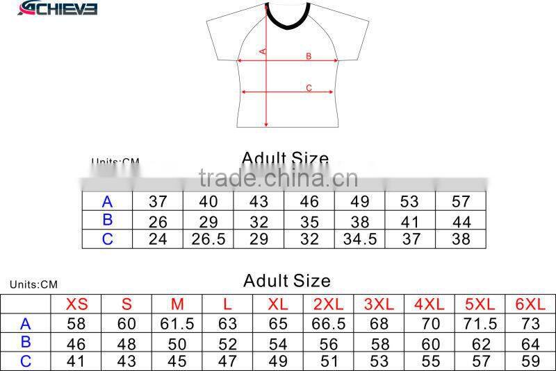 Full sublimated 100% polyester custom made top quality t shirts