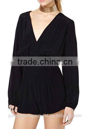 black long sleeve jumpsuits for women