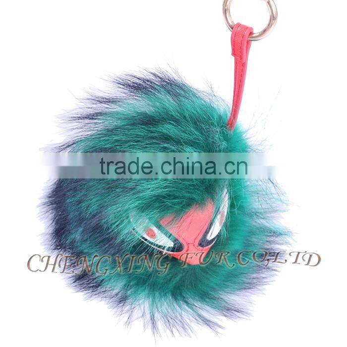 CX-R-48K Cute Accessories Fashion Genuine Fox Raccoon Fur Key Chains