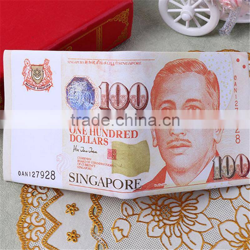 Wholesale good quality and cheap new design Men's Wallet Dollar shaped pattern purse