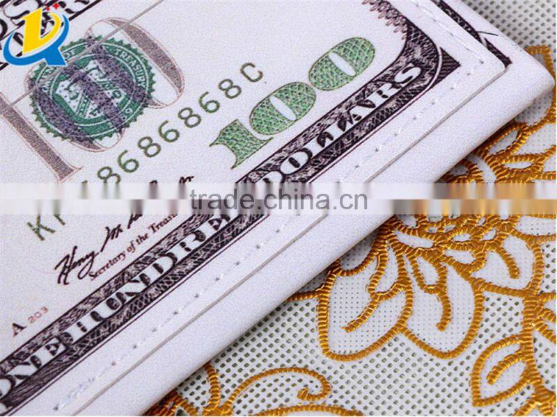 New design banknotes of various countries shaped wholesale wallet women