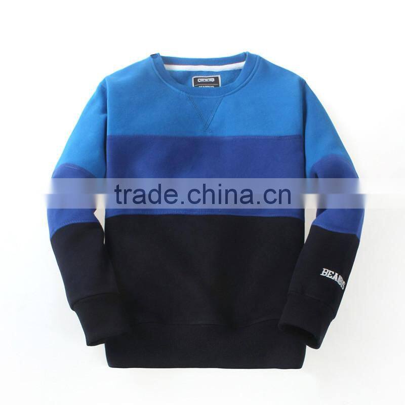 Wholesale plain kids pullover hoodies OEM stripe hoodies for children